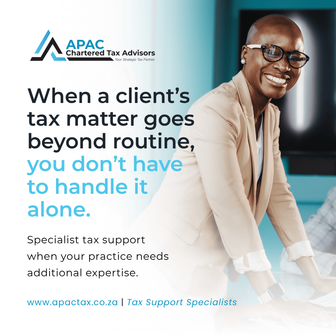 Ongoing tax support for accountants and internal finance teams